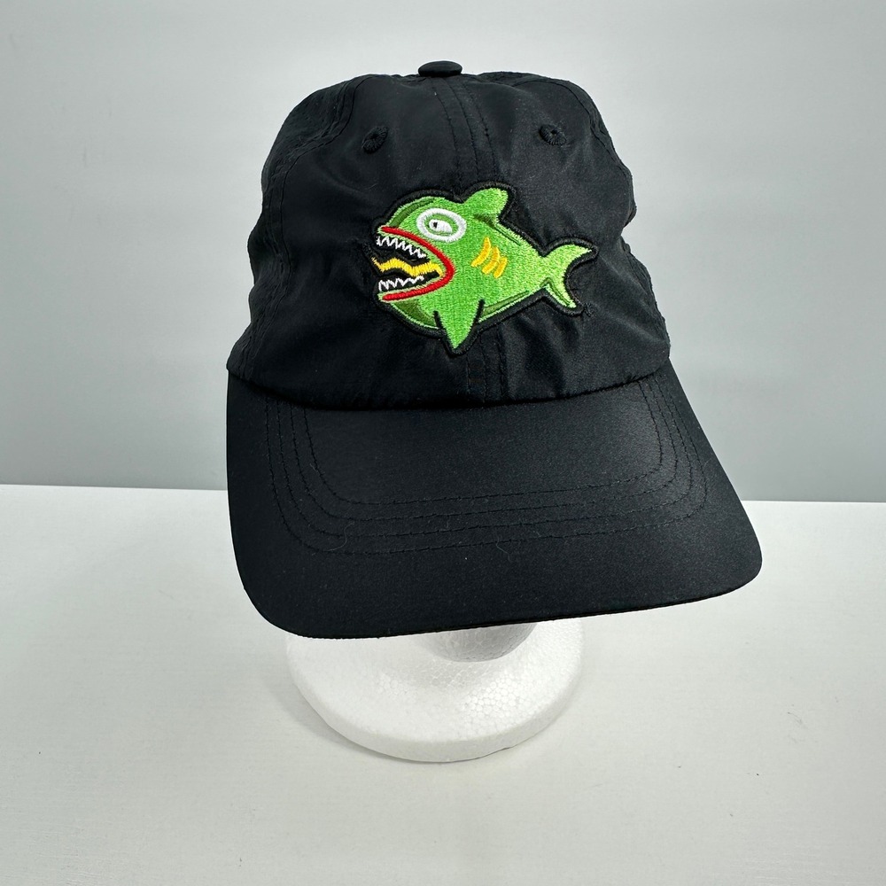 Port Authority Baseball Cap Fuzzy's Taco Shop Black Hat OS Green Shark Festival